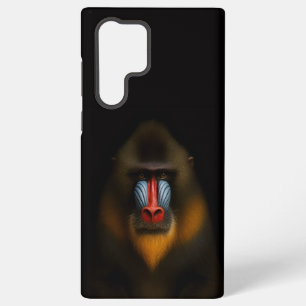 Black 4 Luxe Galaxy S22 Ultra, Mandrill Monkey Samsung Galaxy Case