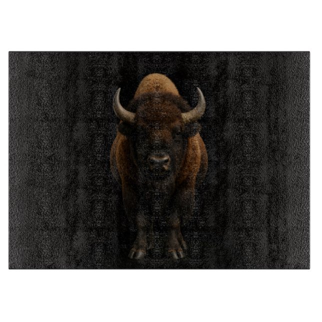 Black 4 Luxe Glass board American Bison (Front)