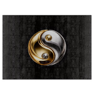 Black 4 Luxe Glass board Harmony Yin Yang