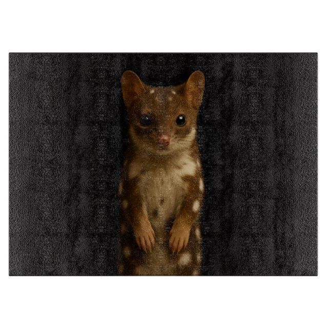 Black 4 Luxe Glass board with Sweet Quoll (Front)