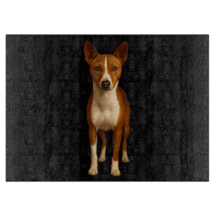 Black 4 Luxe Glass cutting board Classy Basenji