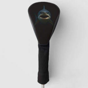 Black 4 Luxe Golf Driver Cover, Great White Shark Head Cover