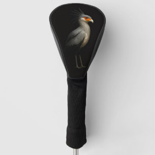 Black 4 Luxe Golf Driver Cover, Secretarybird Golf Head Cover