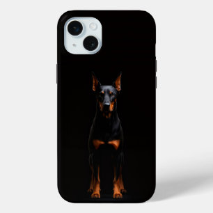 Black 4 Luxe, Guardian Doberman iPhone 15 Plus Mini Case