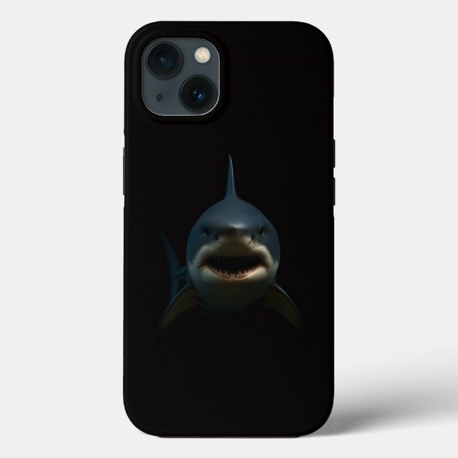 Black 4 Luxe iPhone 13 Case, Great White Shark Case-Mate iPhone Case (Back)