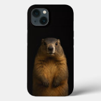 Black 4 Luxe iPhone 13, Fluffy Marmot