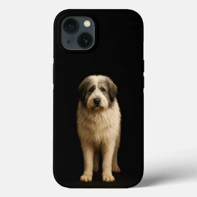 Black 4 Luxe iPhone 13, Mioritic Shepherd Case-Mate iPhone Case (Back)