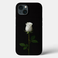Black 4 Luxe iPhone 13, Pure White Rose