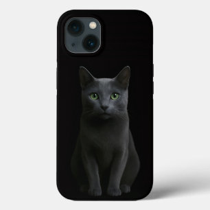 Black 4 Luxe iPhone 13, Russian Blue Cat 13 Case