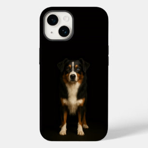 Black 4 Luxe iPhone 14 Mate, Aussie Shepherd Case-Mate iPhone 14 Case