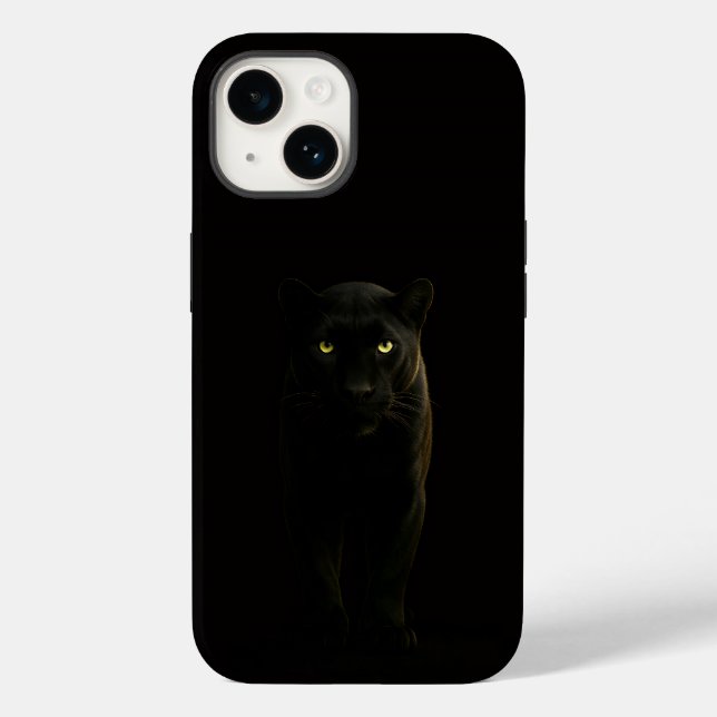 Black 4 Luxe iPhone 14 Mate, Black Panther Case-Mate iPhone Case (Back)