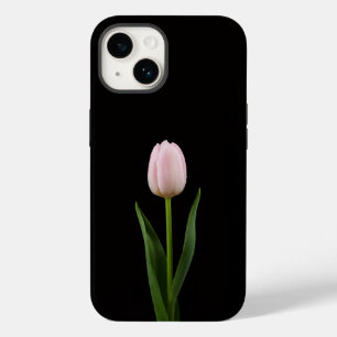 Black 4 Luxe iPhone 14 Mate, Blush Pink Tulip Case-Mate iPhone 14 Case