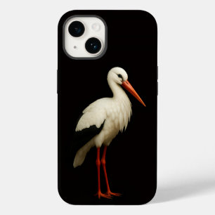 Black 4 Luxe iPhone 14 Mate, Graceful Stork Case-Mate iPhone 14 Case