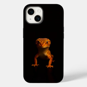 Black 4 Luxe iPhone 14 Mate, Leopard Gecko Case-Mate iPhone 14 Case