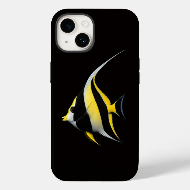 Black 4 Luxe iPhone 14 Mate, Moorish Idol Case-Mate iPhone Case (Back)