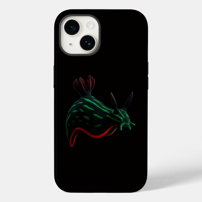 Black 4 Luxe iPhone 14 Mate, Neon Sea Slug Case-Mate iPhone Case (Back)