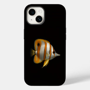 Black 4 Luxe iPhone 14 Mate, Reef Butterflyfish Case-Mate iPhone 14 Case
