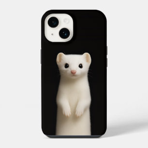 Black 4 Luxe iPhone 14 Mate, Stylish Ermine Case