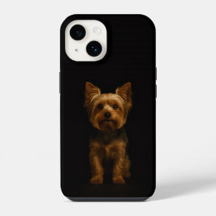 Black 4 Luxe iPhone 14 Mate, Yorkshire Terrier Case