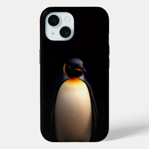 Black 4 Luxe iPhone 15 Case, Emperor Penguin Case