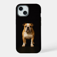 Black 4 Luxe iPhone 15 Case, Stamina Bulldog