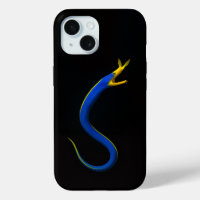 Black 4 Luxe iPhone 15 Mate, Blue Ribbon Eel