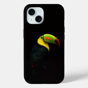 Black 4 Luxe iPhone 15 Mate, Keel Billed Tucan Case