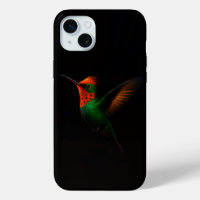 Black 4 Luxe iPhone 15 Plus, Tufted Coquette Bird