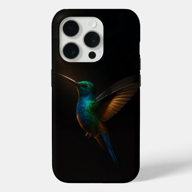 Black 4 Luxe iPhone 15 Pro Case-Mate, Flying Bird Case-Mate iPhone Case (Back)