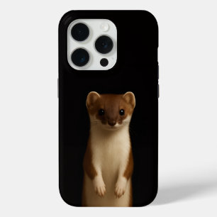 Black 4 Luxe iPhone 15 Pro Mate, Elegant Weasel iPhone 15 Pro Case