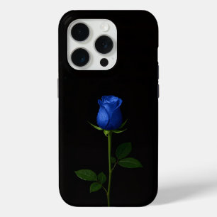 Black 4 Luxe iPhone 15 Pro Mate Midnight Blue Rose iPhone 15 Pro Case