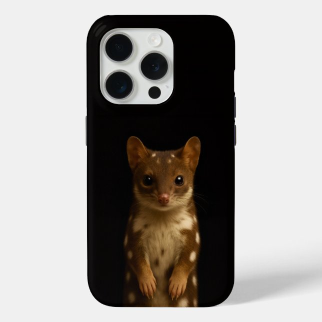 Black 4 Luxe iPhone 15 Pro Mate Sweet Quoll Case-Mate iPhone Case (Back)