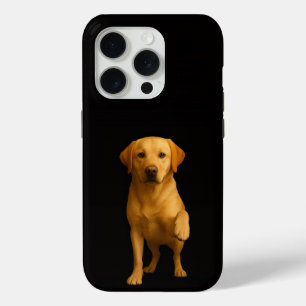 Black 4 Luxe iPhone 15 Pro Mate, Tender Labrador iPhone 15 Pro Case
