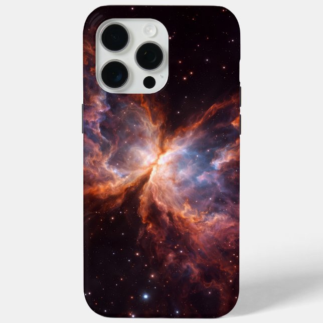 Black 4 Luxe iPhone 15 Pro Max, Butterfly Nebula Case-Mate iPhone Case (Back)