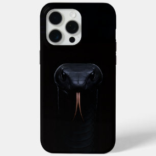 Black 4 Luxe iPhone 15 Pro Max Case, Black Mamba iPhone 15 Pro Max Case