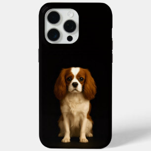 Black 4 Luxe iPhone 15 Pro Max, Cavalier Spaniel iPhone 15 Pro Max Case