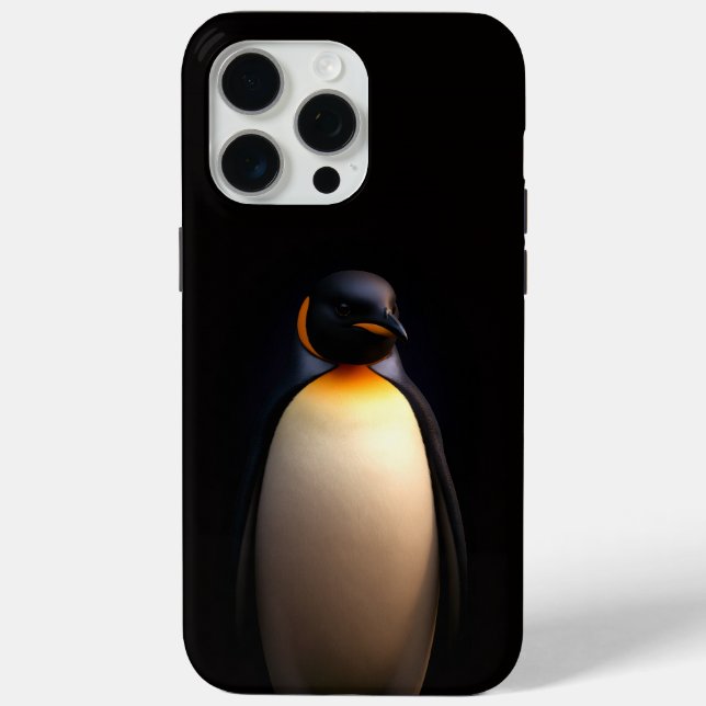 Black 4 Luxe iPhone 15 Pro Max, Emperor Penguin Case-Mate iPhone Case (Back)