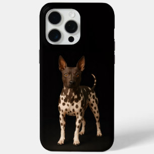 Black 4 Luxe iPhone 15 Pro Max, Hairless Terrier iPhone 15 Pro Max Case