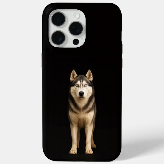 Black 4 Luxe iPhone 15 Pro Max, Icy Elite Husky Case-Mate iPhone Case (Back)