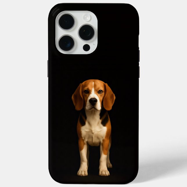 Black 4 Luxe iPhone 15 Pro Max, Kind Beagle Case-Mate iPhone Case (Back)
