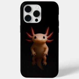 Black 4 Luxe iPhone 15 Pro Max, Mexican Axolotl Max Case