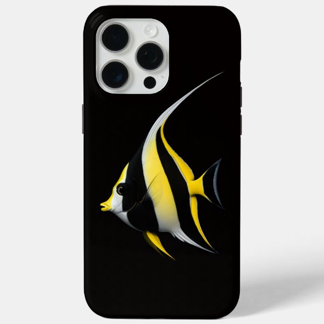 Black 4 Luxe iPhone 15 Pro Max, Moorish Idol Case-Mate iPhone Case (Back)