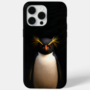 Black 4 Luxe iPhone 15 Pro Max, Rockhopper Penguin iPhone 15 Pro Max Case