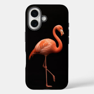 Black 4 Luxe iPhone 16 Case-Mate, Pink Flamingo Case