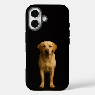 Black 4 Luxe iPhone 16 Mate, Minimalist Labrador Case