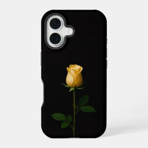 Black 4 Luxe iPhone 16 Mate, Sunlite Yellow Rose Case
