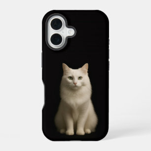 Black 4 Luxe iPhone 16 Mate, Turkish Angora Cat Case