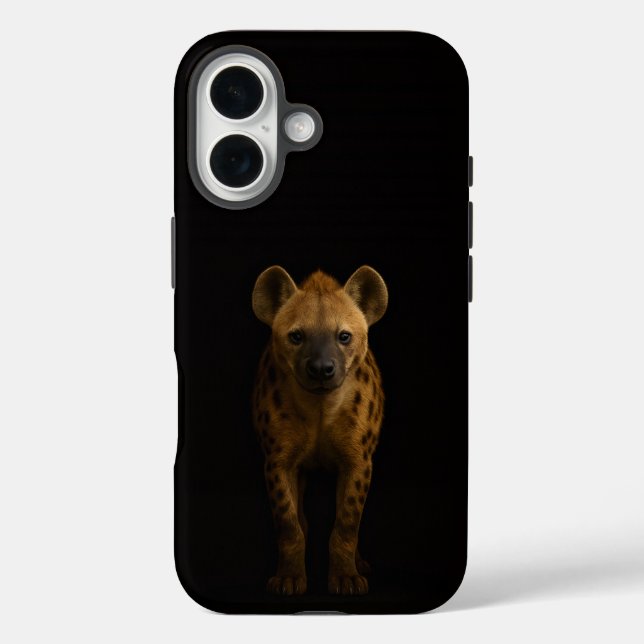 Black 4 Luxe iPhone 16 Mate, Wild Spotted Hyena Case-Mate iPhone Case (Back)