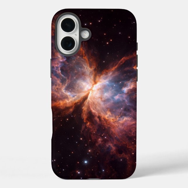 Black 4 Luxe iPhone 16 Plus, Butterfly Nebula Case-Mate iPhone Case (Back)