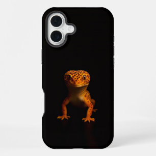 Black 4 Luxe iPhone 16 Plus, Leopard Gecko Plus Case
